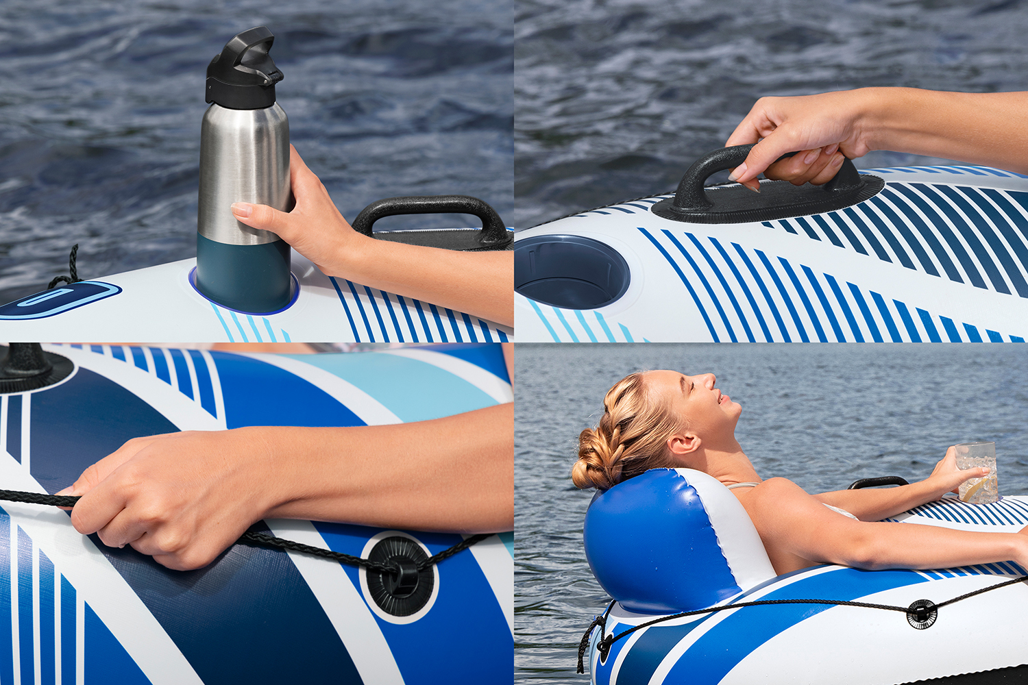 Hydro Force® Schwimmring Rapid Rider™ mit Rückenlehne Ø 135 cm