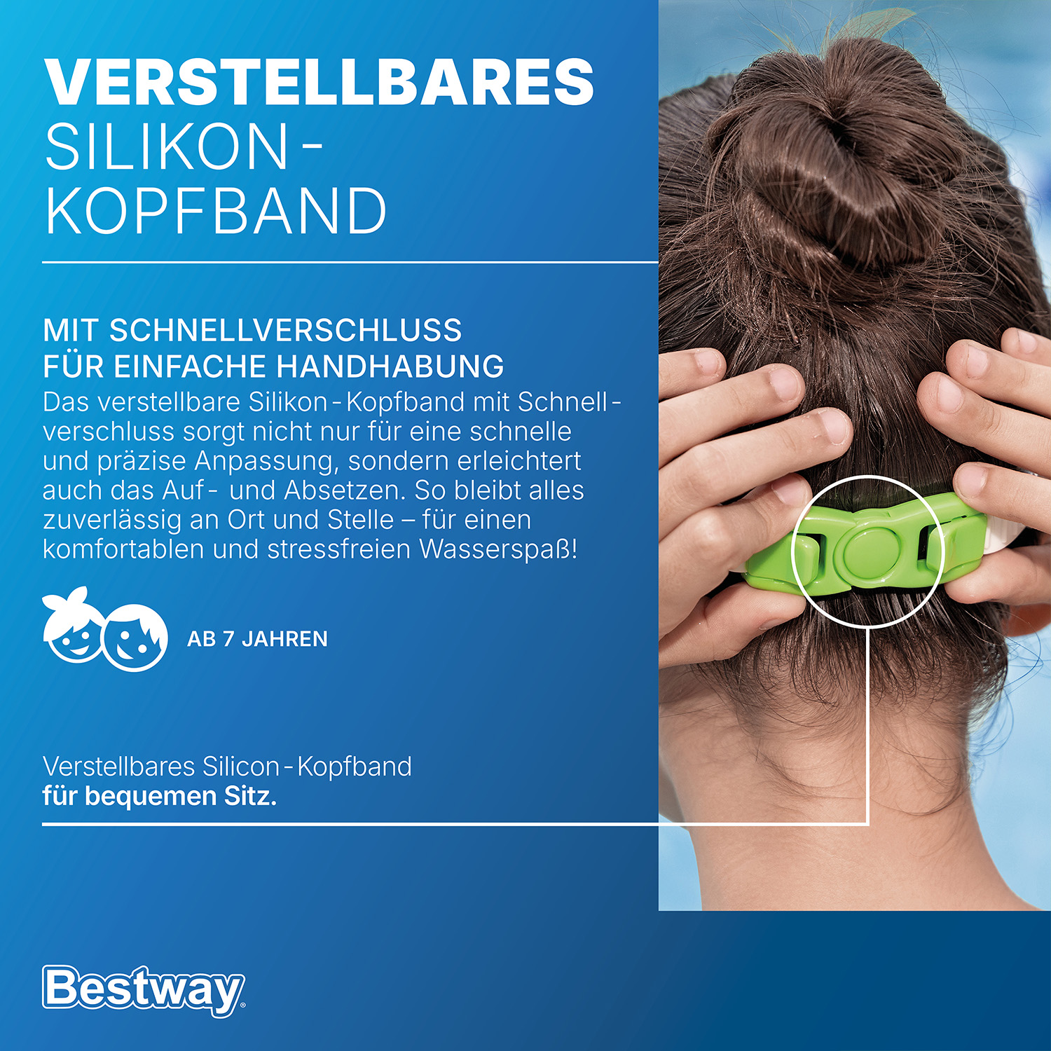 Schwimmbrille Tidal Surge™ ab 7 Jahren, Grün