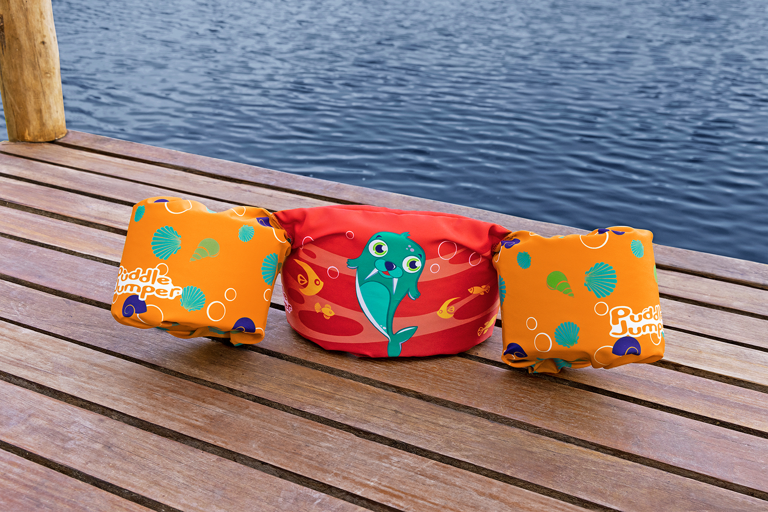 Puddle Jumper® Schwimmflügelweste Kleines Walross mit Textilbezug, 2-6 Jahre Puddle Jumper® Schwimmflügelweste Kleines Walross mit Textilbezug, 2-6 Jahre