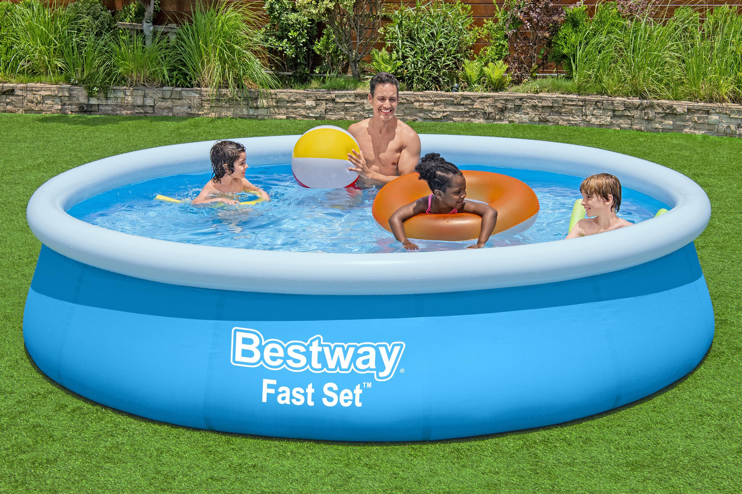 Fast Set™ Aufstellpool Set mit Filterpumpe Ø 366 x 76 cm, blau, rund