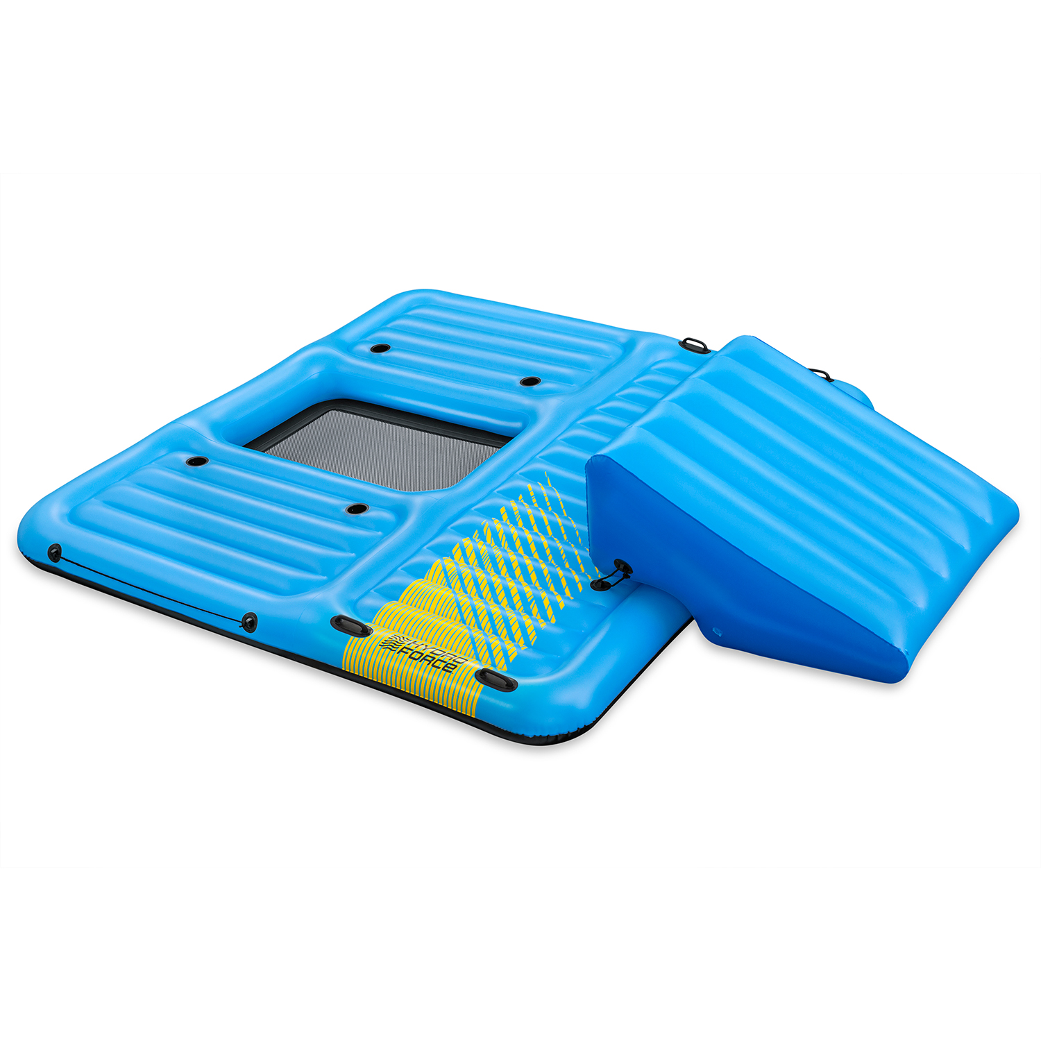 Badeinsel Summer Slide™ mit Wasserrutsche 376 x 311 cm
