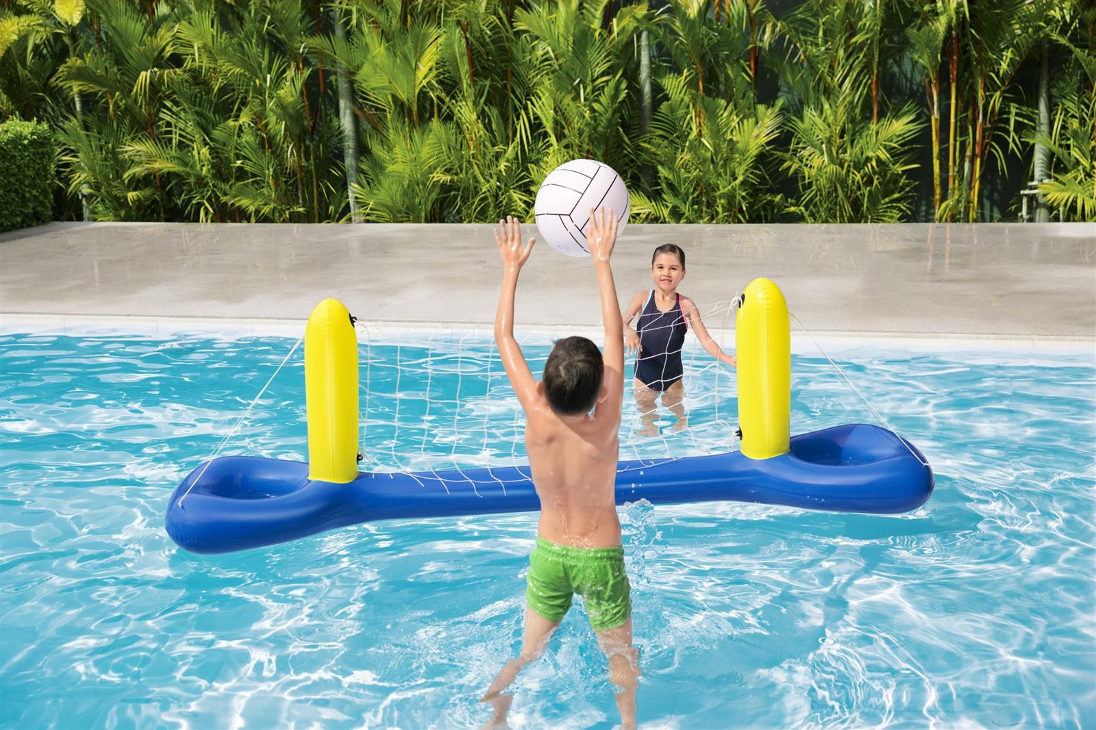 Schwimmendes Volleyball-Set 244 x 64 cm