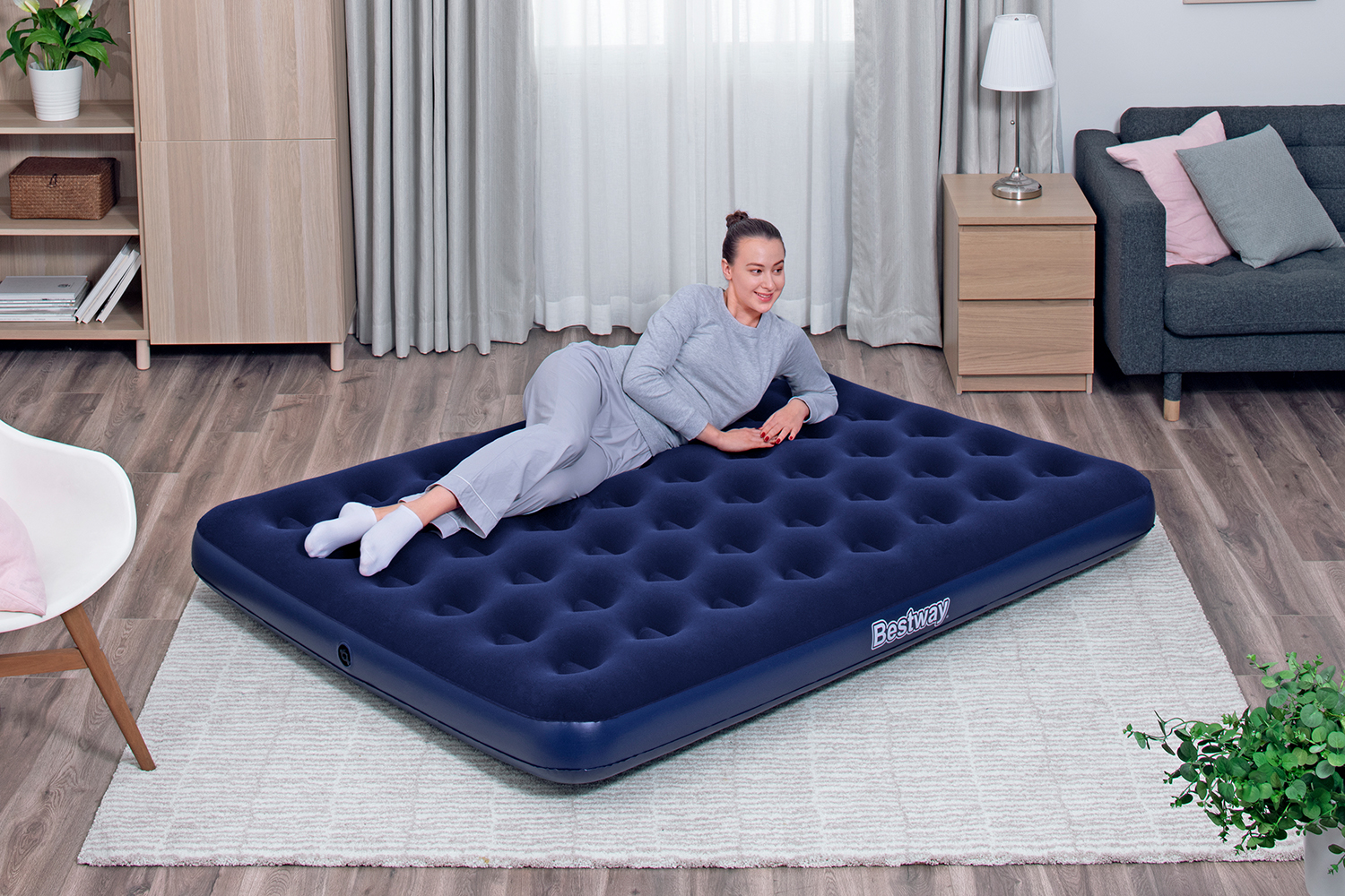 Doppelluftbett 203 x 152 x 22 cm