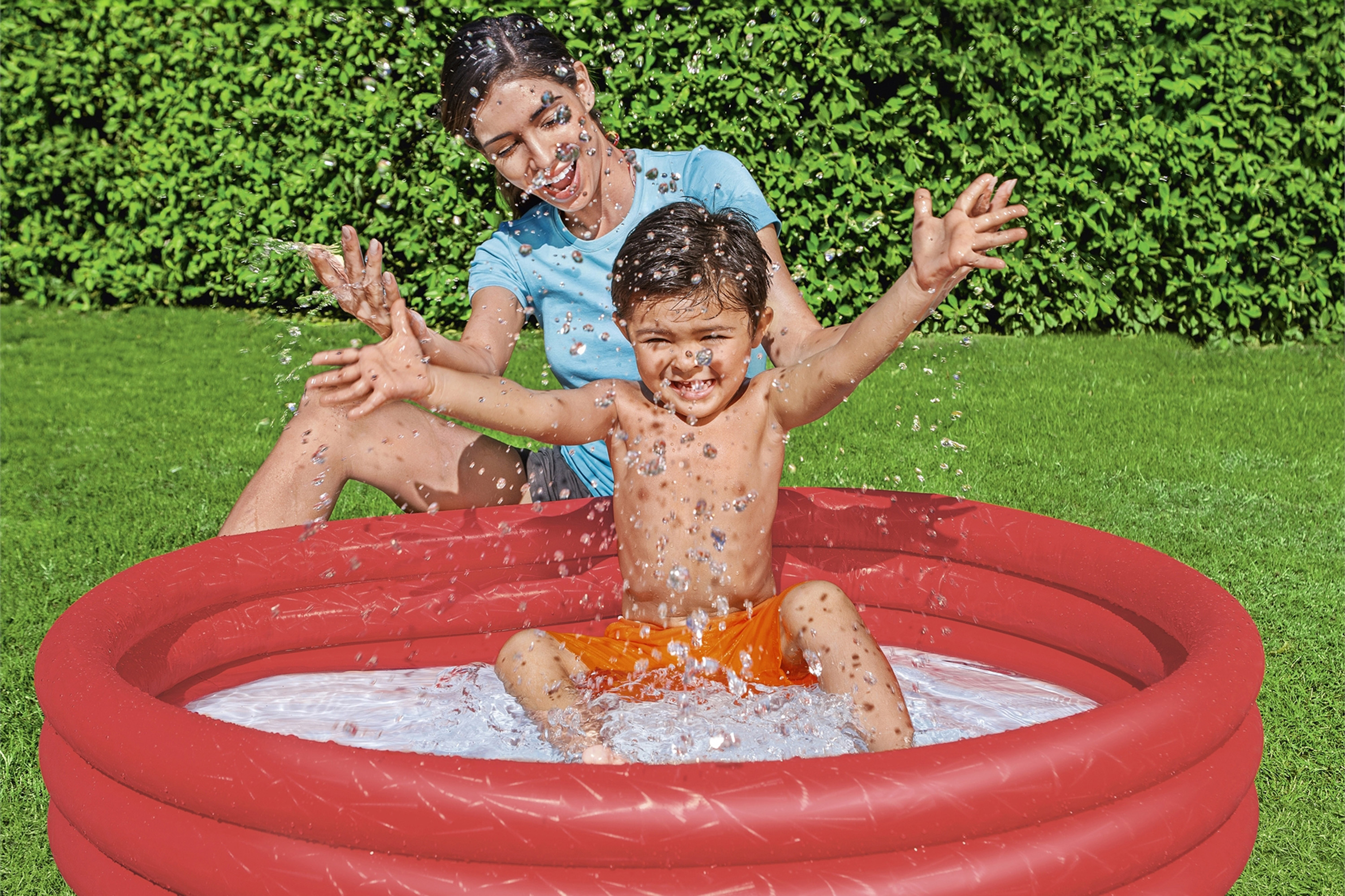 Planschbecken Splash 'n Smile™ Ø 102 x 25 cm, sortiert