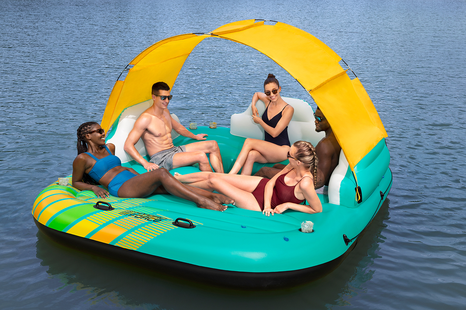 Hydro-Force®  5 Personen Badeinsel Sunny Lounge 291 x 265 x 83 cm