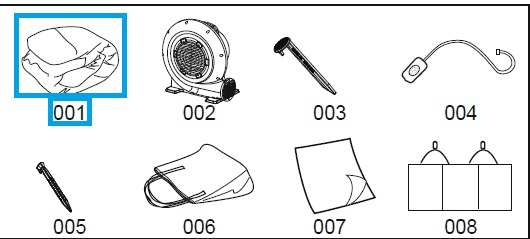 Bestway® Spare Part H2OGO!® Waterpark Splash Tower (body only) 336 x 337 x 241 cm