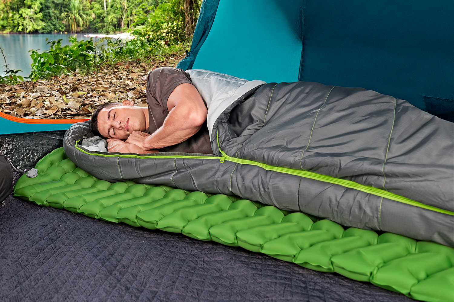 Aufblasbare Single-Isomatte WanderLite™ 188 x 58,5 x 6,5 cm Aufblasbare Single-Isomatte WanderLite™ 188 x 58,5 x 6,5 cm