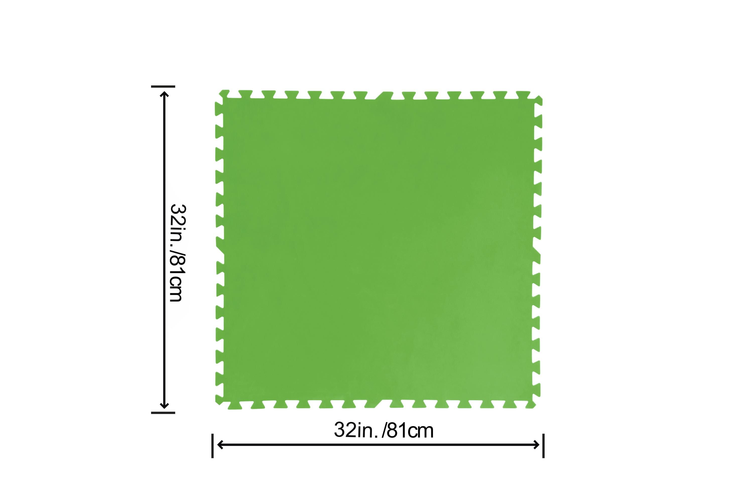 Flowclear™ Pool-Bodenschutzfliesen Set, 9 Stück á 78 x 78 cm, grün