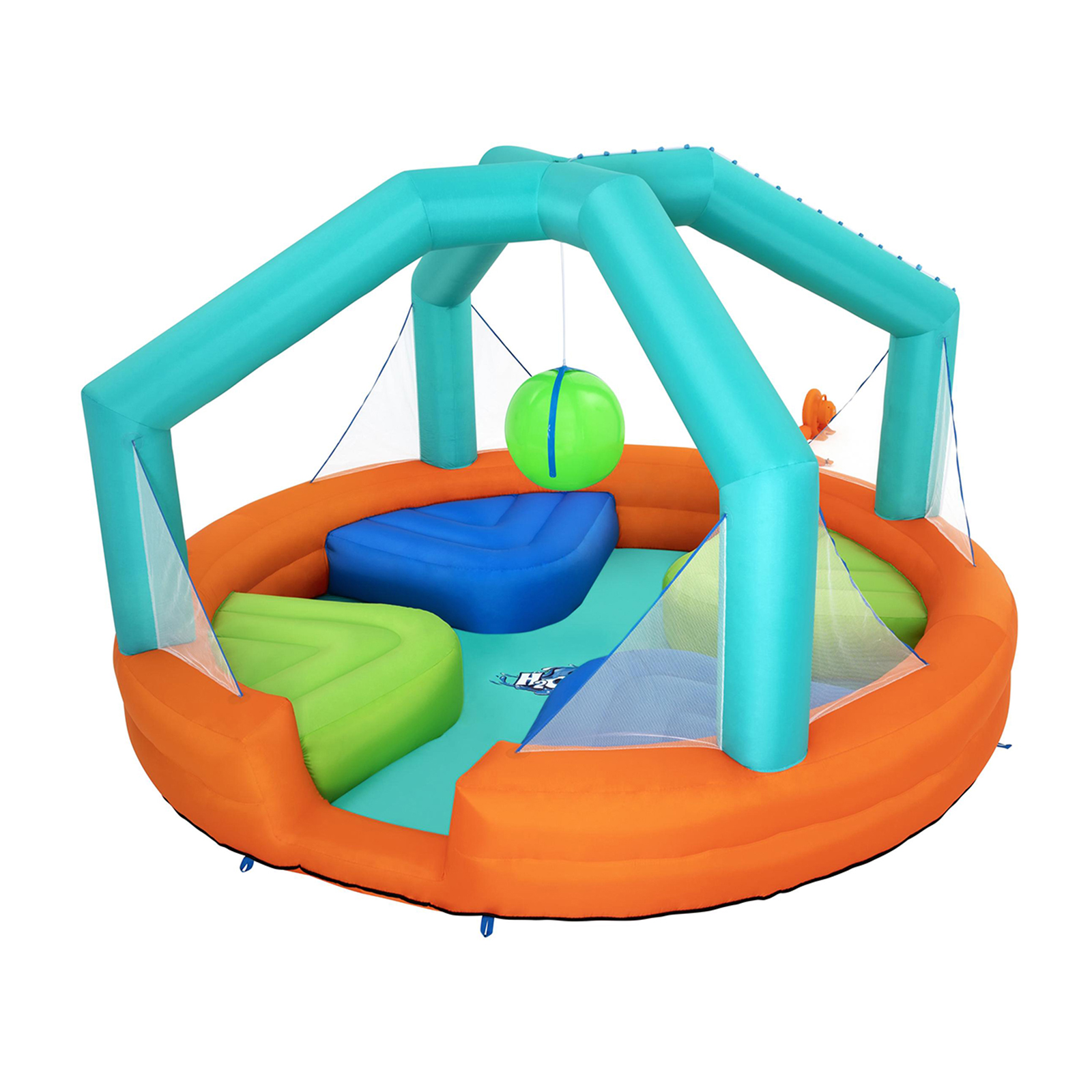 H2OGO! Wasserpark Dodge & Drench mit Dauergebläse 450 x 450 x 268 cm