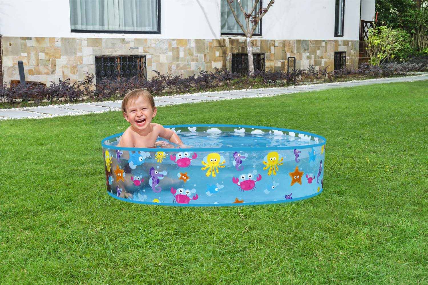 Bestway® ?48" x H10"/?1.22m x H25cm Fill 'N Fun Sparking Sea Pool
