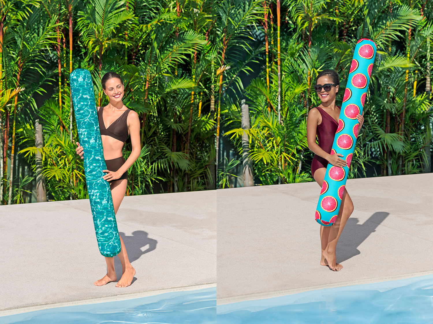 Poolnudel Splashin' Style™ mit Textilbezug 150 x 23 cm, sortiert