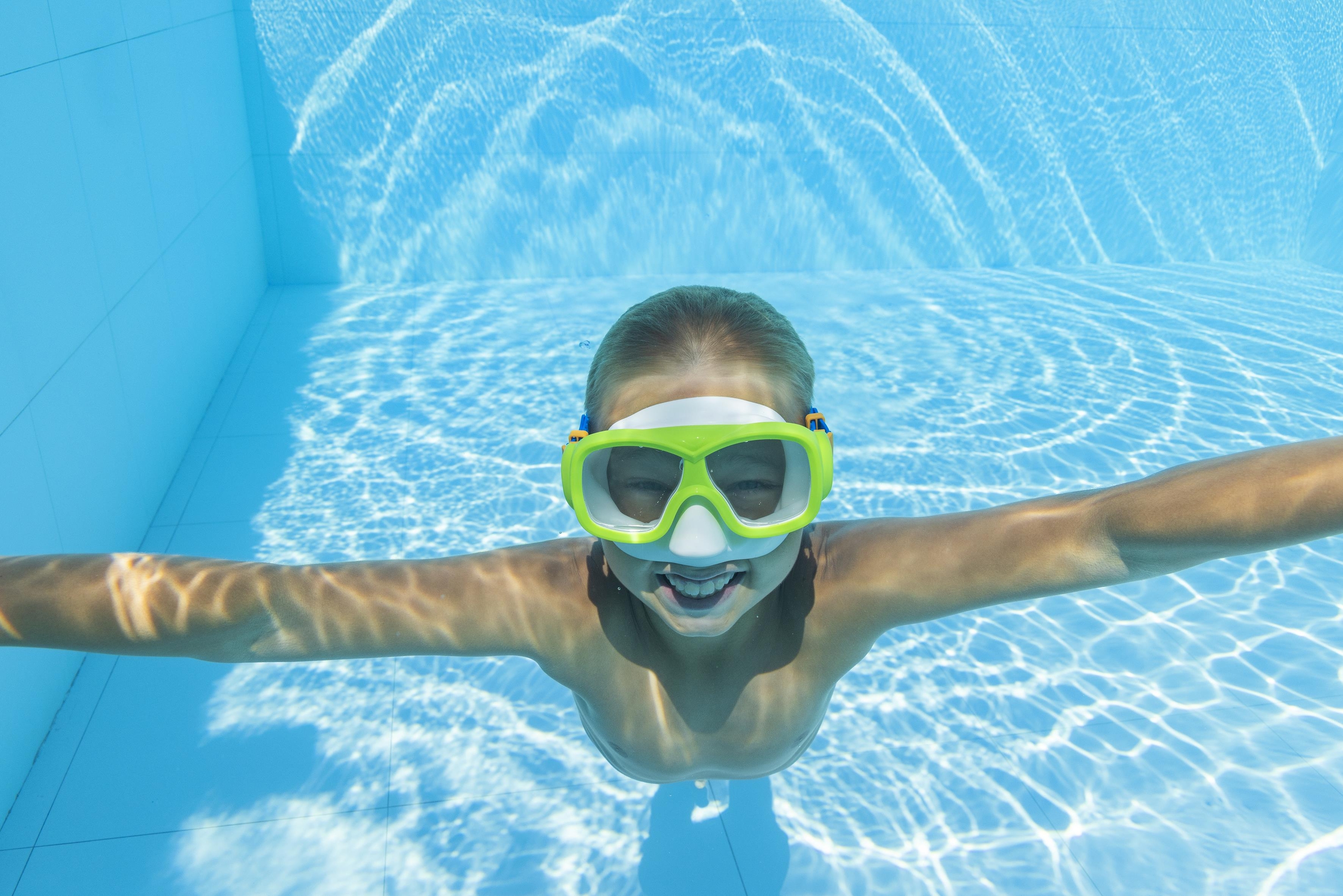 Explora Essential™ Tauchmaske ab 7 Jahren, Grün