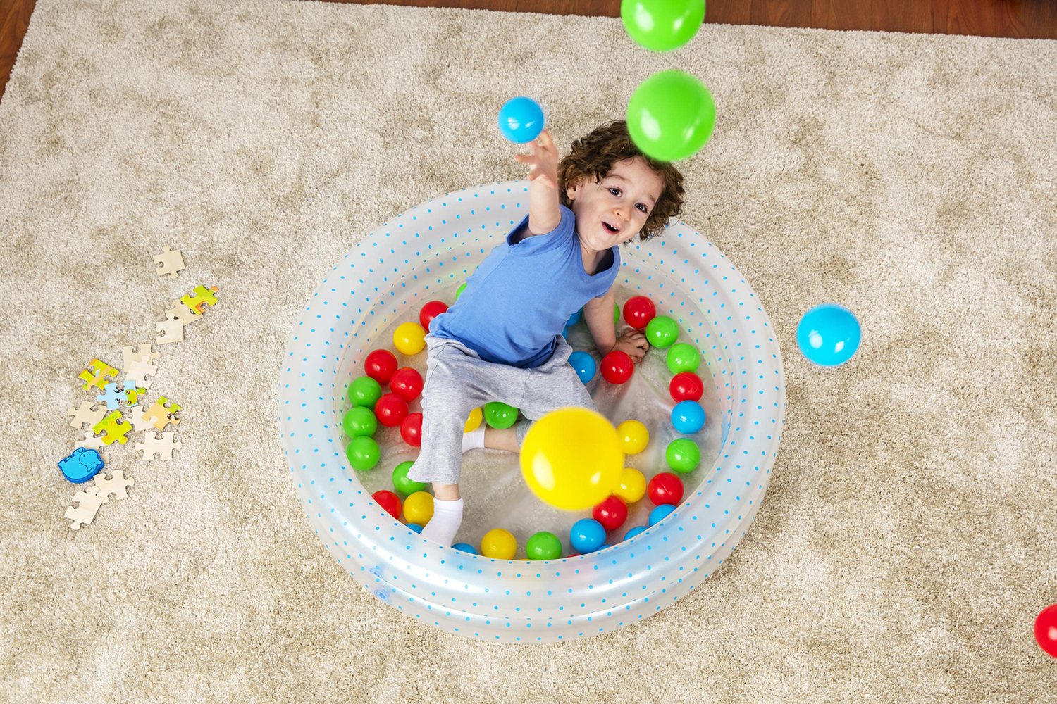 Up, In & Over™ ?36" x H8"/?91cm x H20cm 2-Ring Ball Pit Play Pool