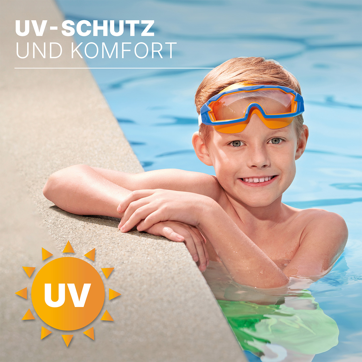 Schwimmbrille Tidal Surge™ ab 7 Jahren, Blau