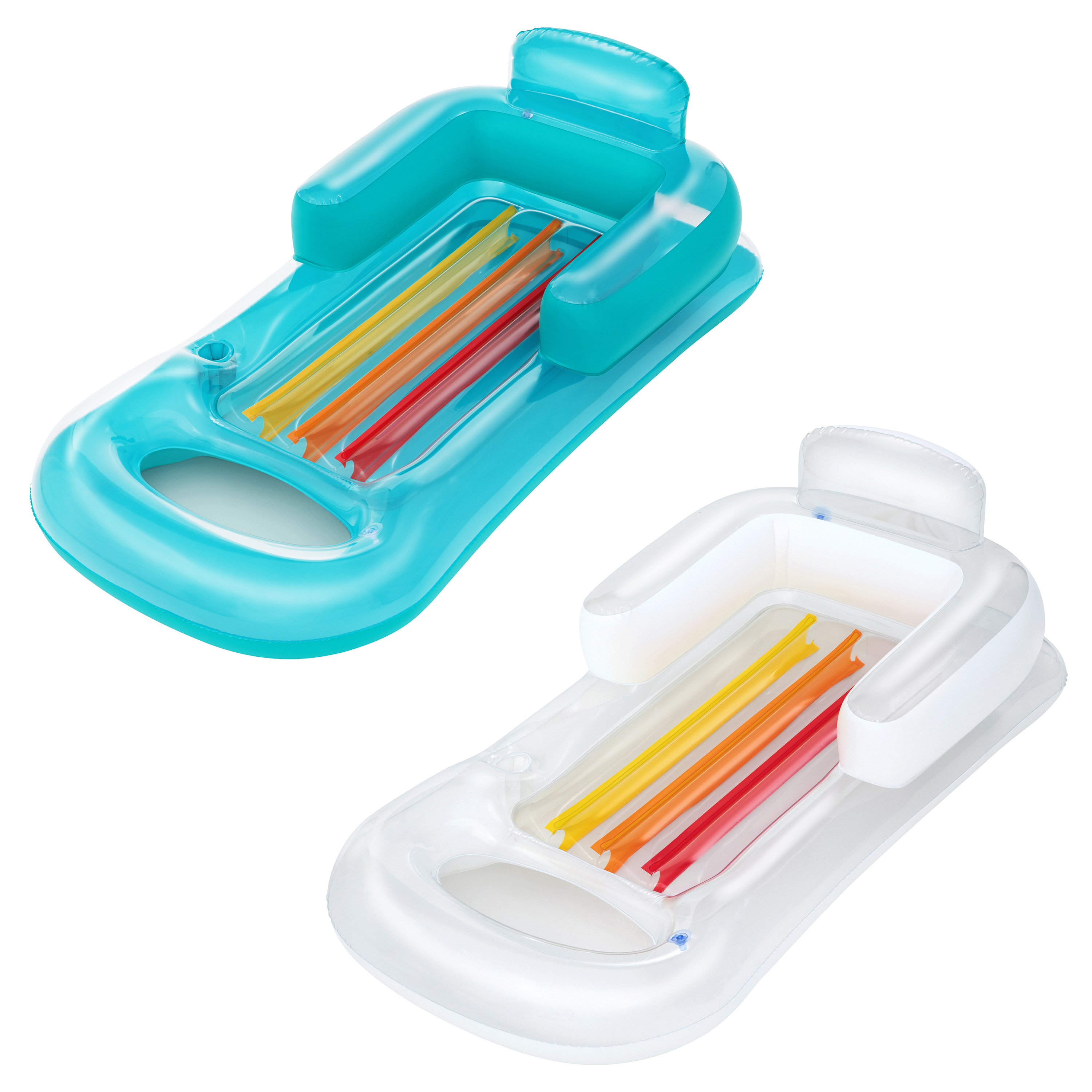 Luftliege Sommerfarben mit Rückenlehne 150 x 77 x 50 cm, sortiert