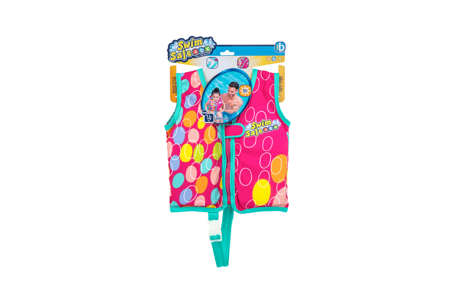 Swim Safe ABC™ Schwimmweste mit Textilbezug Stufe B AquaStar™ 1-3 Jahre, sortiert