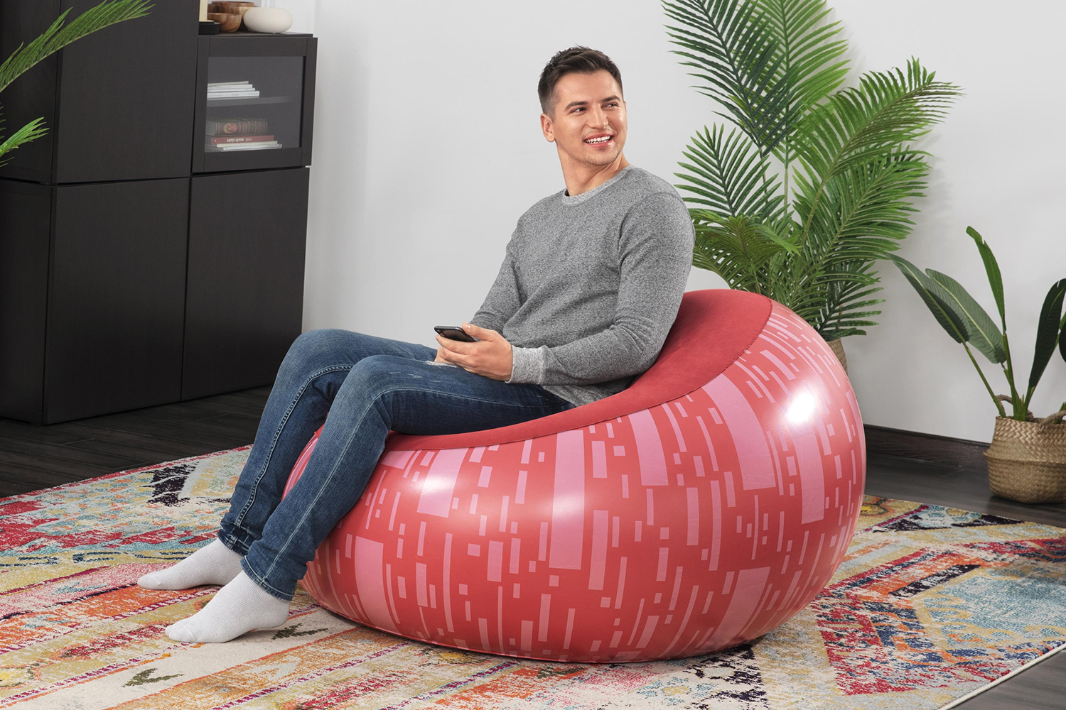 Bestway® Inflate-A-Chair™ Luftsessel 112 x 112 x 66 cm, sortiert Bestway® Inflate-A-Chair™ Luftsessel 112 x 112 x 66 cm, sortiert