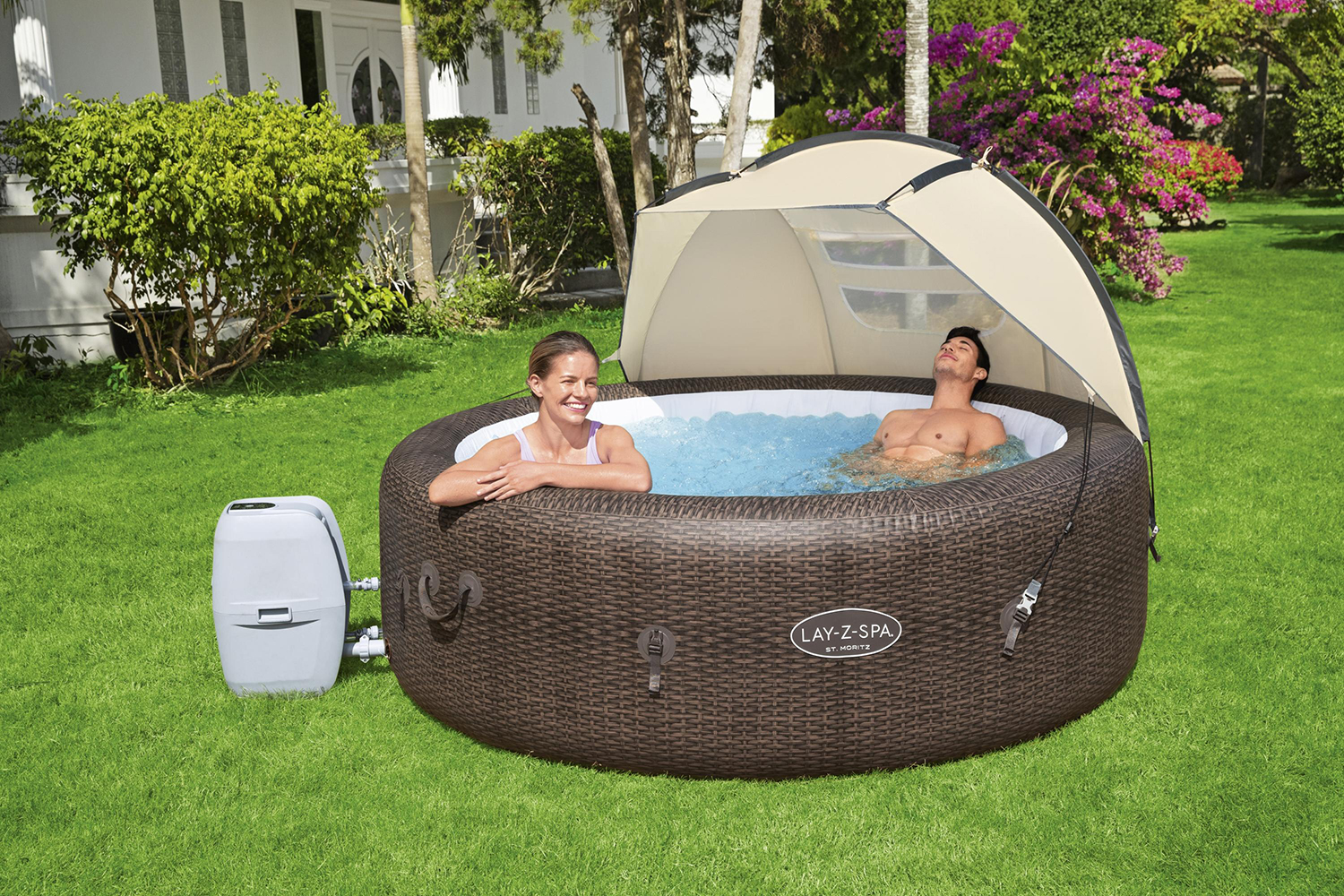 LAY-Z-SPA® Xtras Sonnenschutzdach 183 x 94 x109 cm