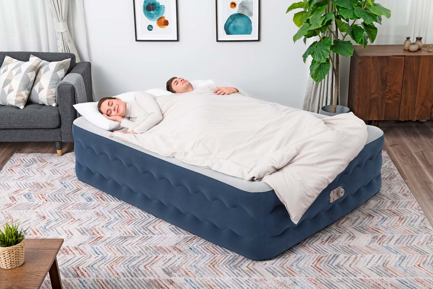 TriTech™ Doppelluftbett TruLeisure™ mit antimikrobieller Oberfläche & integrierter Elektropumpe 203 x 152 x 51 cm