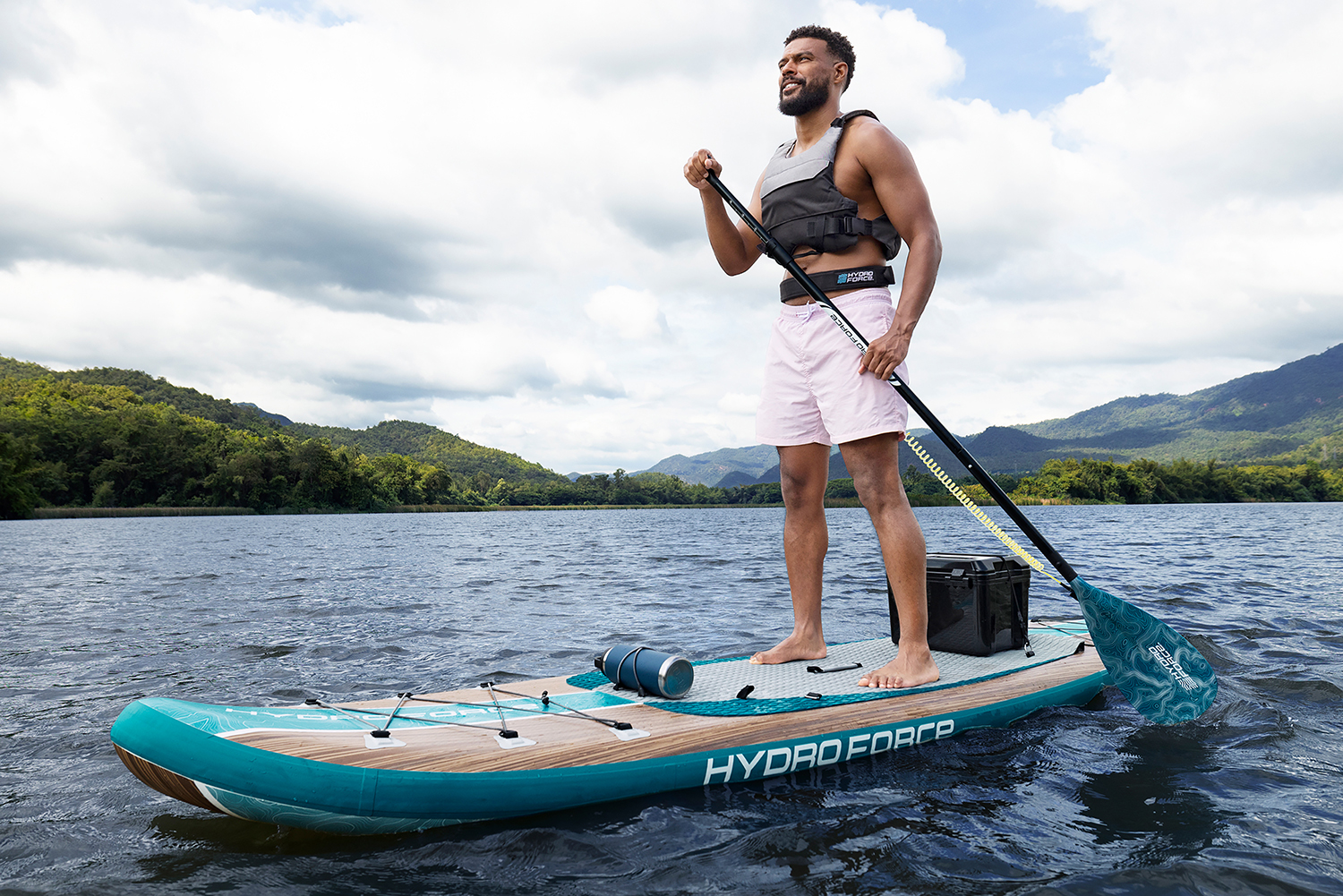 Hydro Force® SUP Allround Board-Set Freesoul Elite™ mit Sitz 335 x 84 x 15 cm