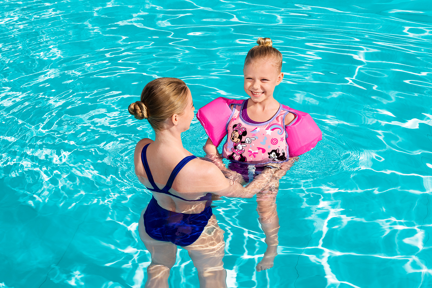 Disney Junior®  Swim Safe ABC™ Schwimmflügelweste Stufe B Minnie Mouse mit Textilbezug, 3-6 Jahre