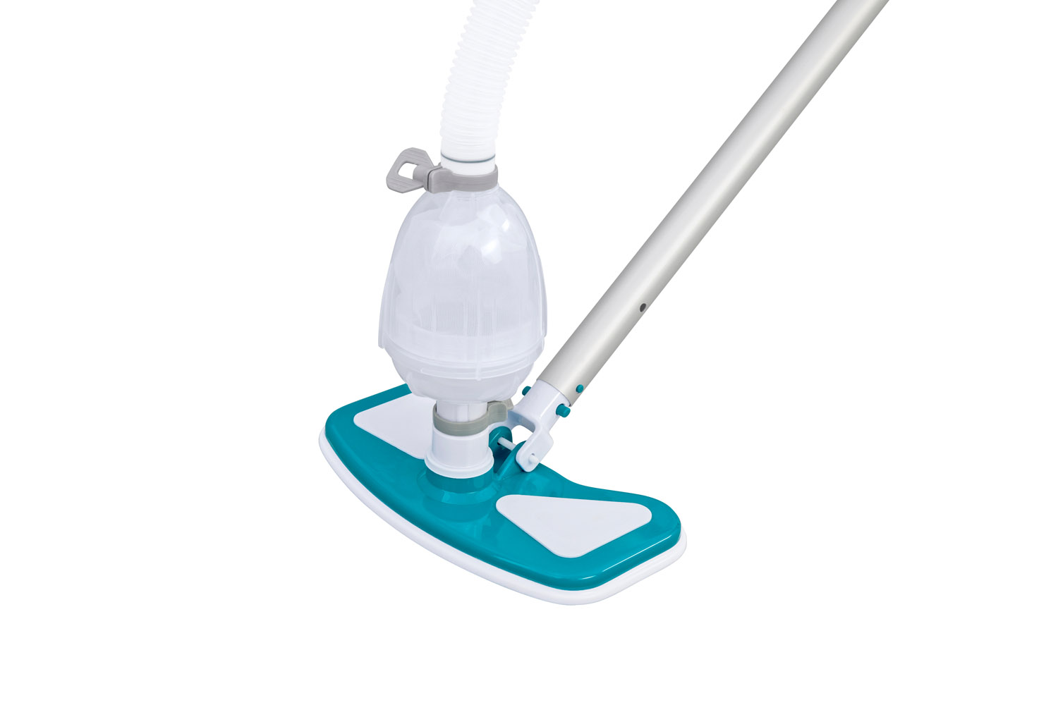 Poolpflege Basis-Set AquaClean™ mit pumpenbetriebenem Poolsauger & Kescher  für Poolgrößen bis 610 cm