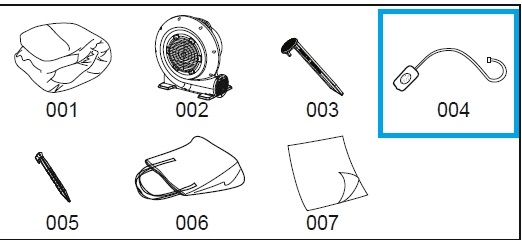 Bestway® Spare Part Water spraying hose assembly for H2OGO!® Beachfront Bonanza 448 x 311 x 266 cm