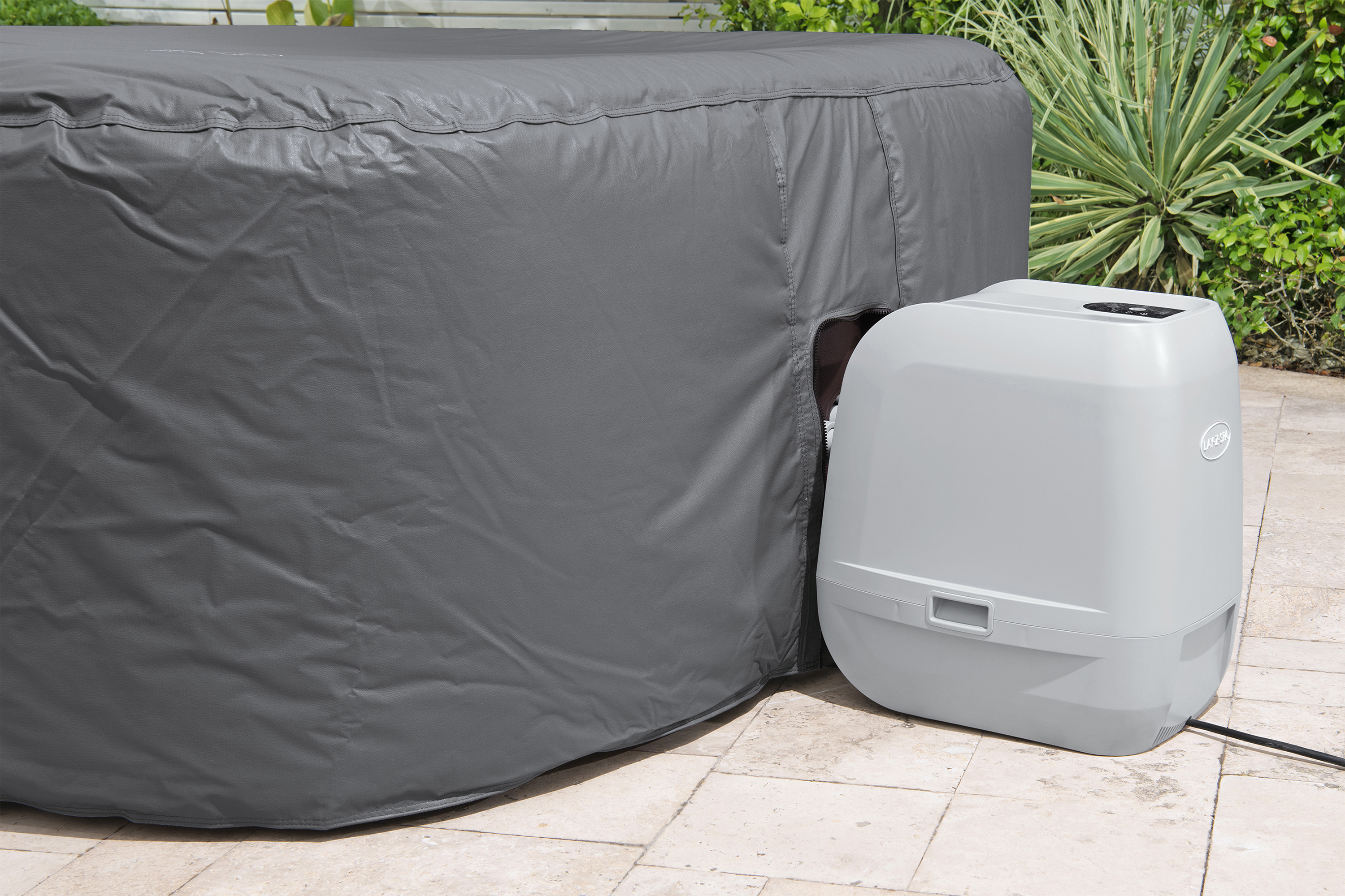 LAY-Z-SPA® Xtras EnergySense® Plus Thermo Komplettabdeckung 201 x 201 x 80 cm, eckig