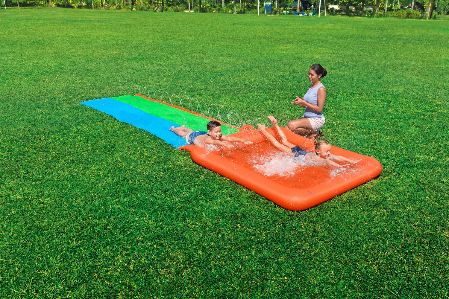 H2OGO!® 2-Personen-Rutsche Super Splash™ 513 x 150 x 18 cm