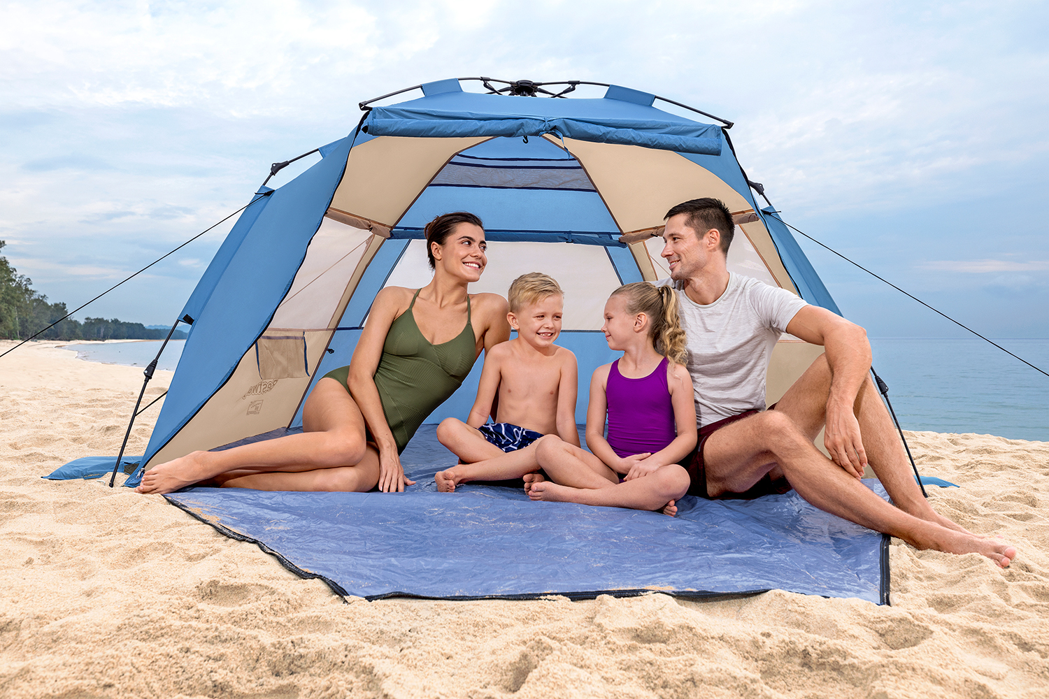 Strandmuschel Beach Dome™ mit SwiftClick™ -System 234 x 240 x 125 cm