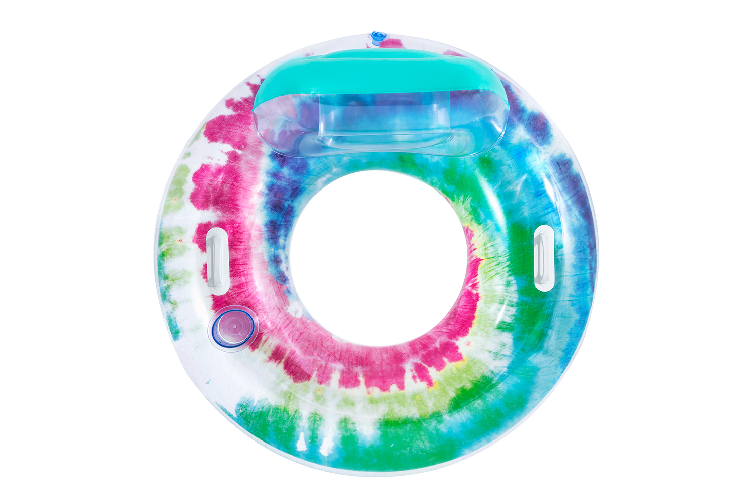 Schwimmring Tie Dye mit Kopfstütze 118 x 117 cm