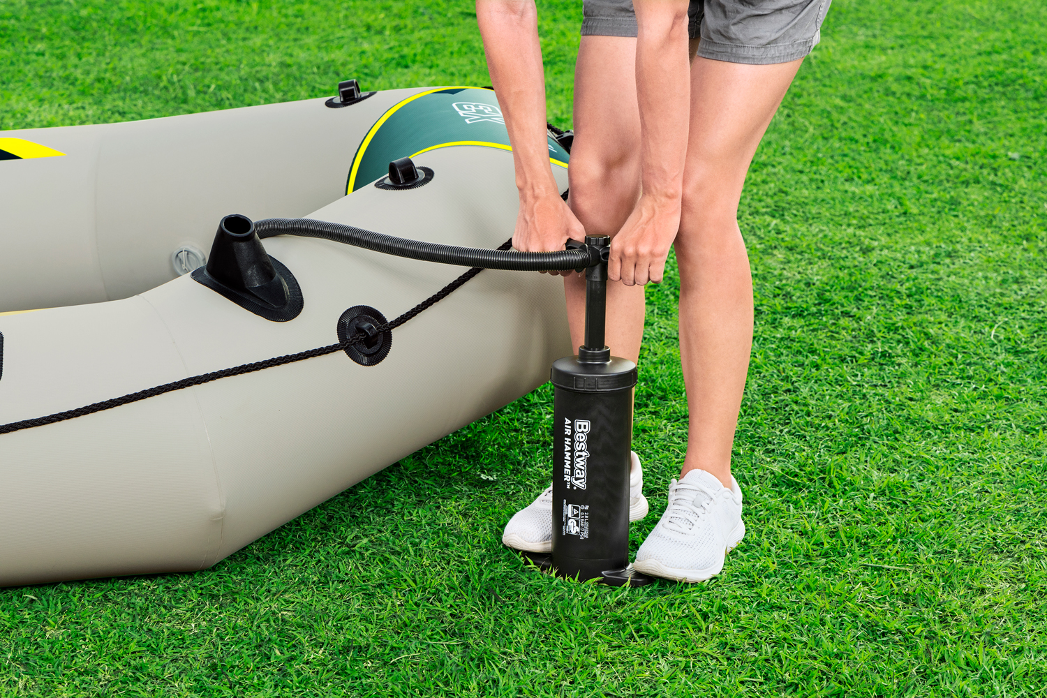 Hydro-Force™ Schlauchboot Komplett-Set Ranger Elite™ X3 295 x 130 x 46 cm