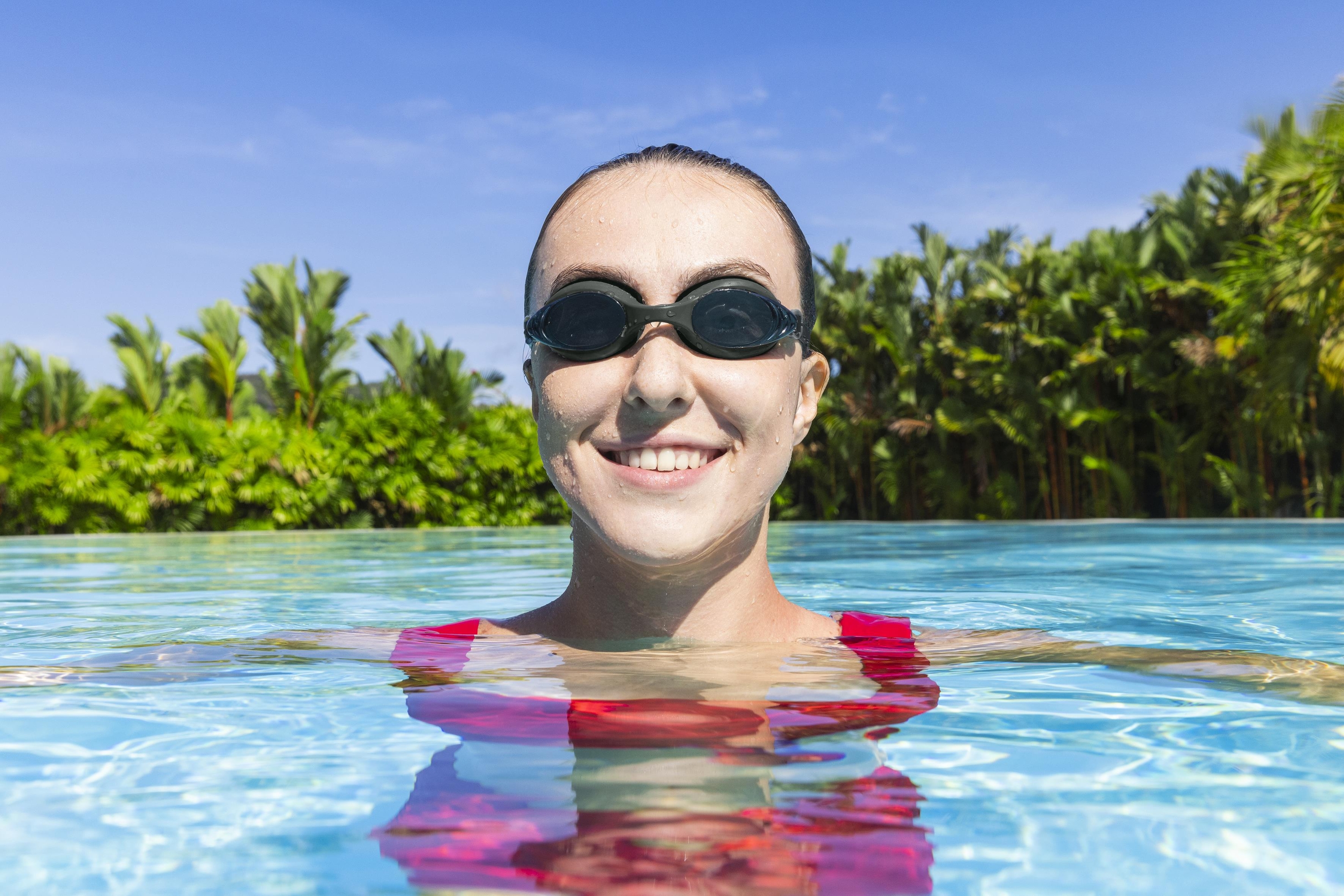 Lightning Pro™ Schwimmbrille ab 14 Jahren, Schwarz
