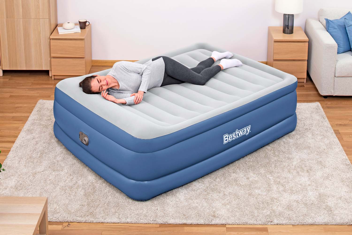 TriTech™ Doppelluftbett mit integrierter Elektropumpe 203 x 152 x 61 cm