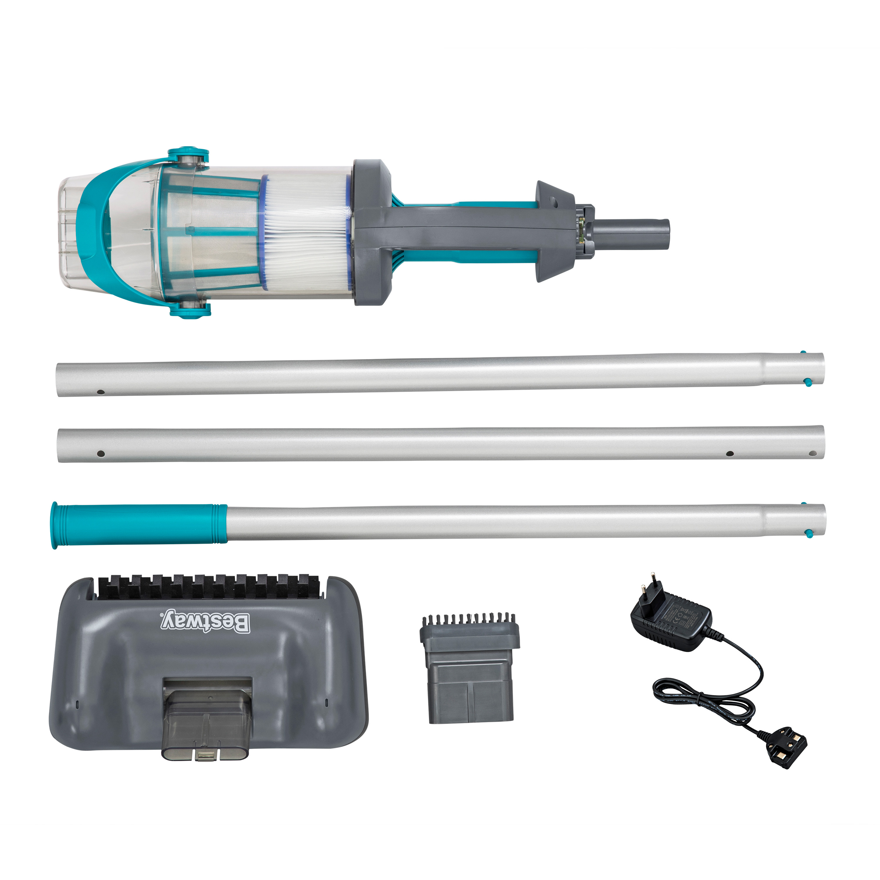 Akkubetriebener Handpoolsauger AquaGrip™ mit Filterkartusche 250 cm