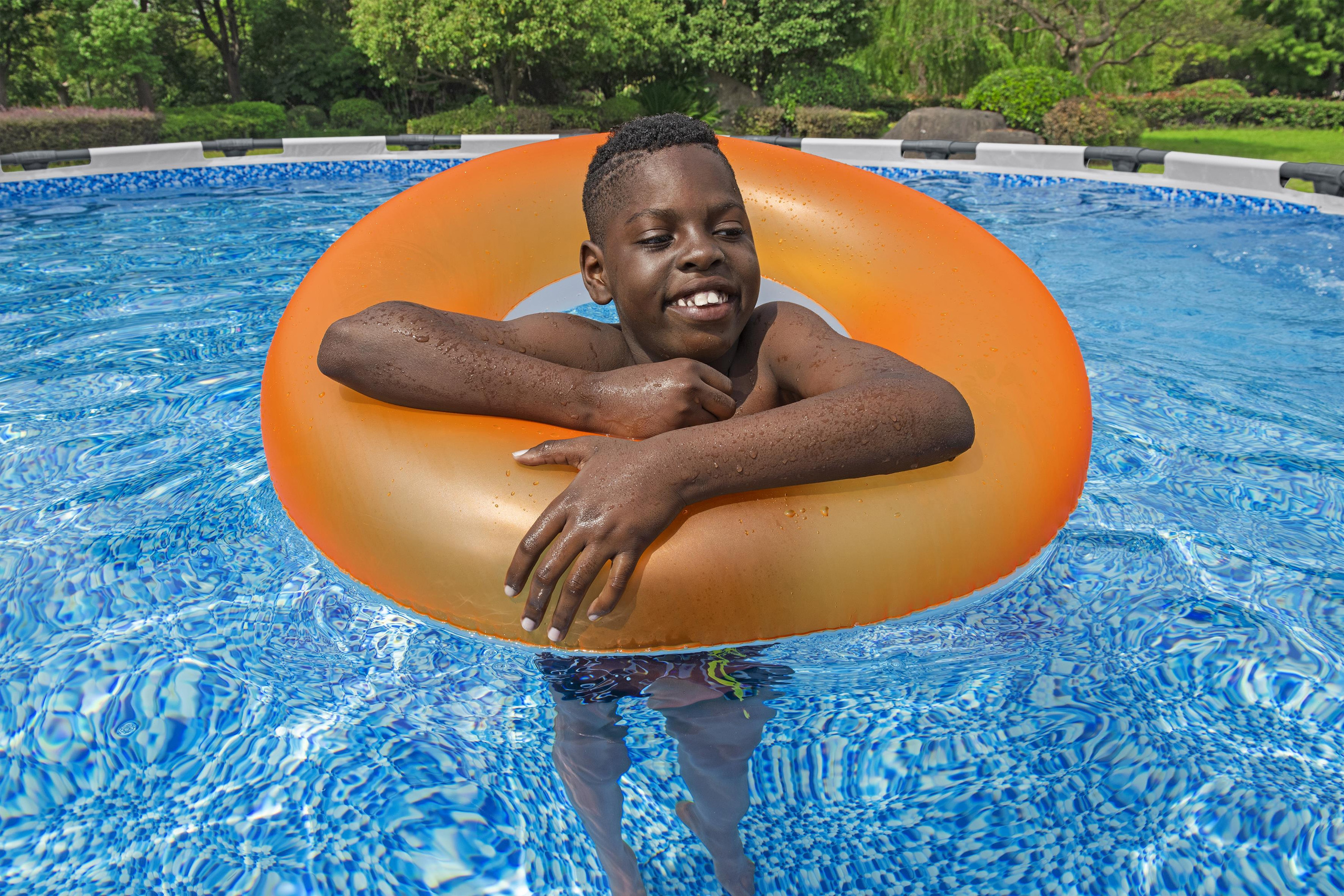 Steel Pro MAX™ Frame Pool Komplett Set mit Filterpumpe Ø 610 x 132 cm, lichtgrau, rund