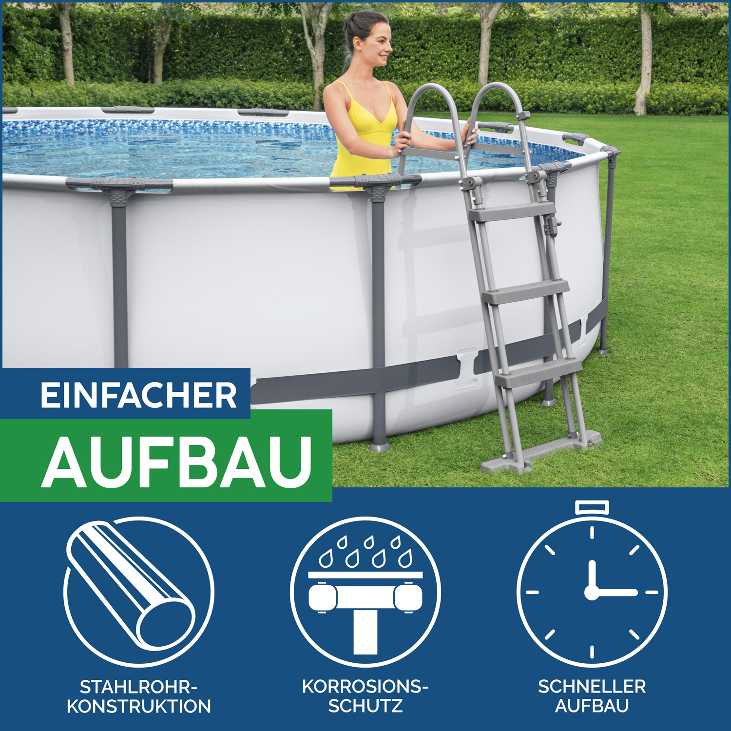 Flowclear™ Sicherheitsleiter 107 cm Flowclear™ Sicherheitsleiter 107 cm