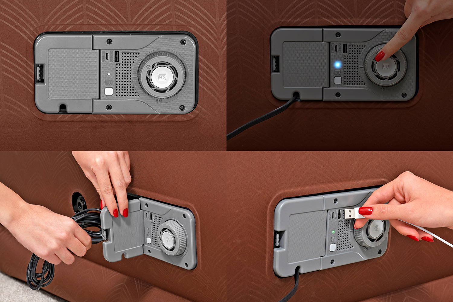 AlwayzAire® Fortech® Doppelluftbett mit integrierter Comfort Choice+™ Doppelpumpe 203 x 152 x 51 cm AlwayzAire® Fortech® Doppelluftbett mit integrierter Comfort Choice+™ Doppelpumpe 203 x 152 x 51 cm