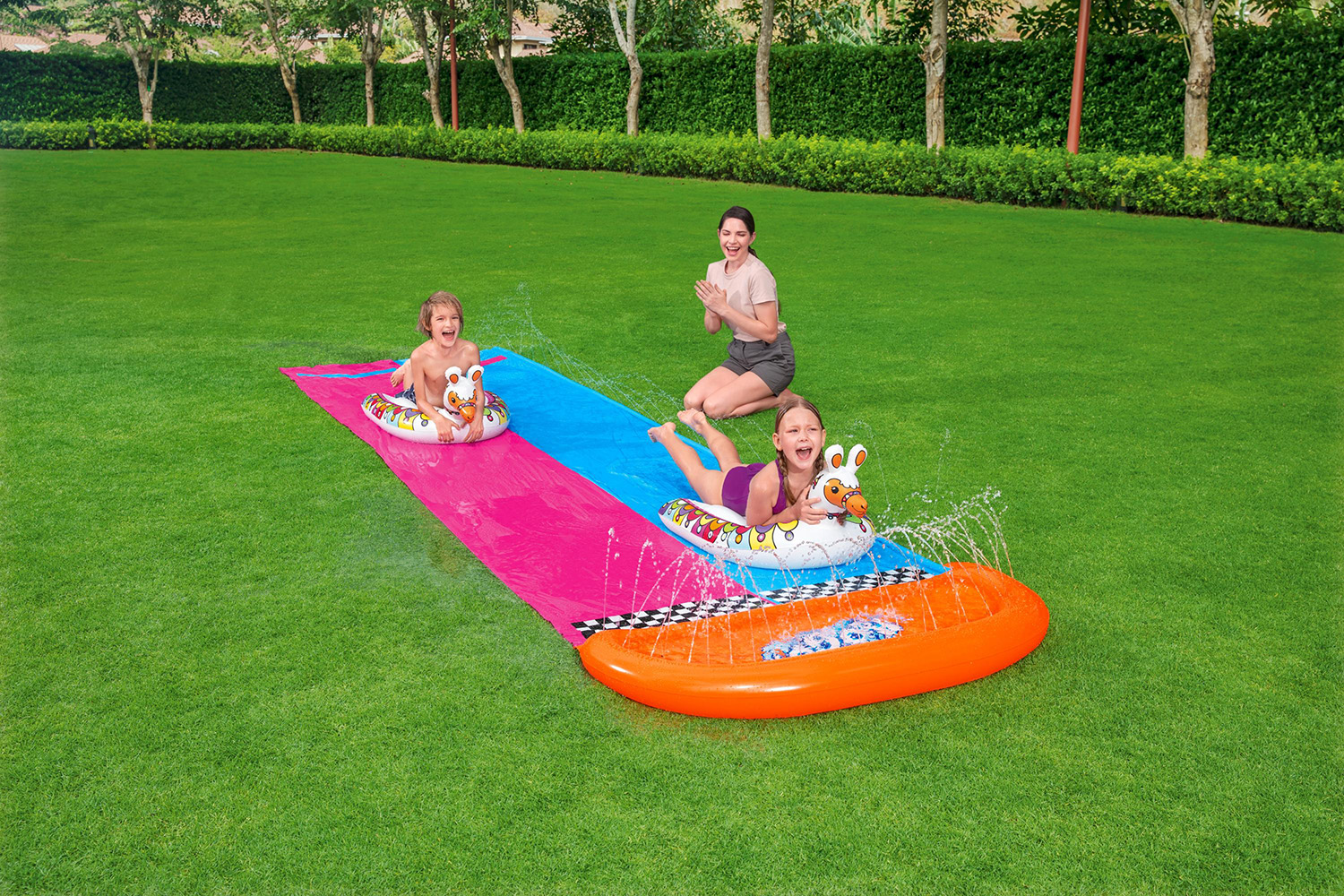 H2OGO!® 2-Personen -Wasserrutsche Lama 487 x 138 cm