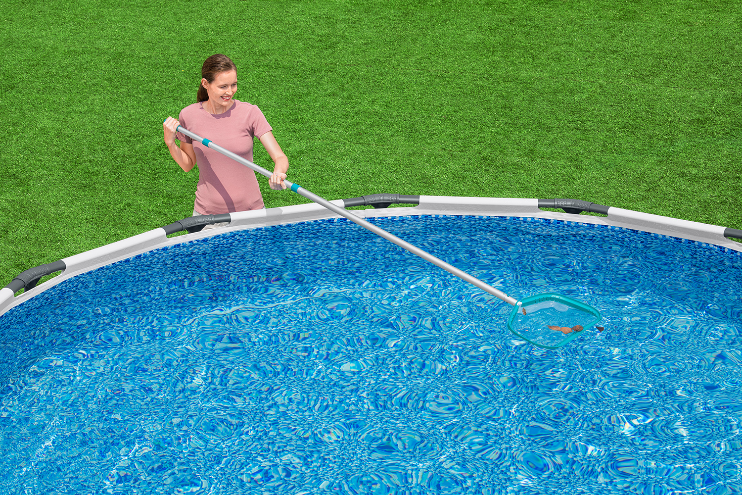 Poolkescher AquaScoop™ Deluxe für Teleskopstange 40 x 53 x 4,8 cm