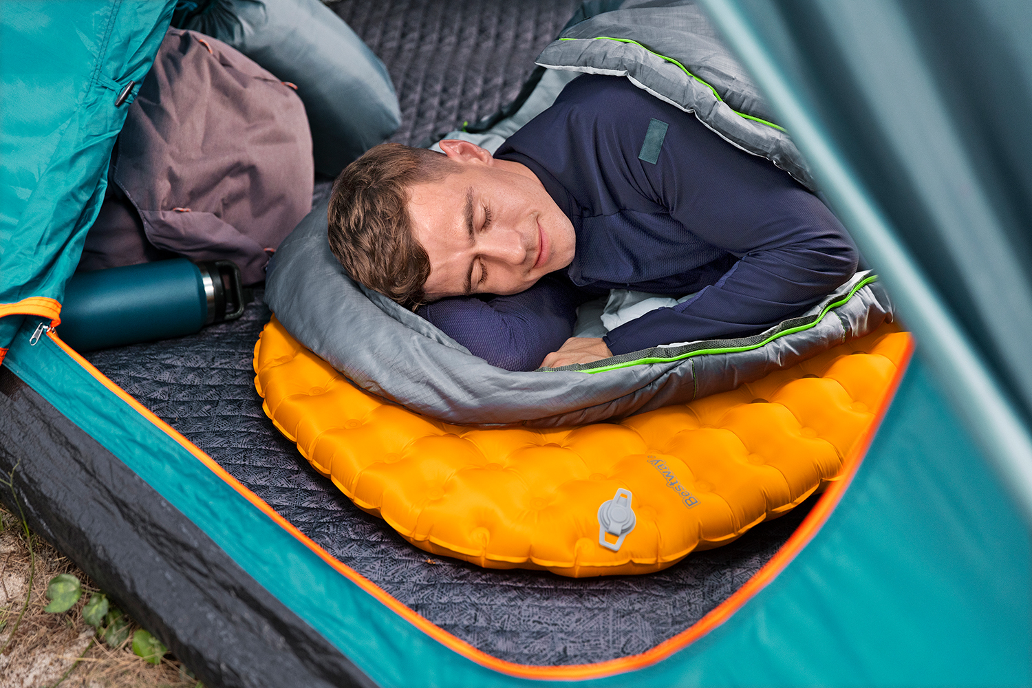 Aufblasbare Single-XL-TPU-Isomatte Ridgelite™ für Mumienschlafsäcke 193 x 63,5 x 7,5 cm