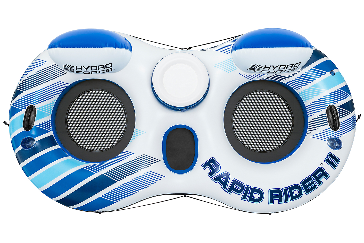 Hydro Force® 2-Personen-Schwimmring Rapid Rider™ II mit Rückenlehne 251 x 132 cm