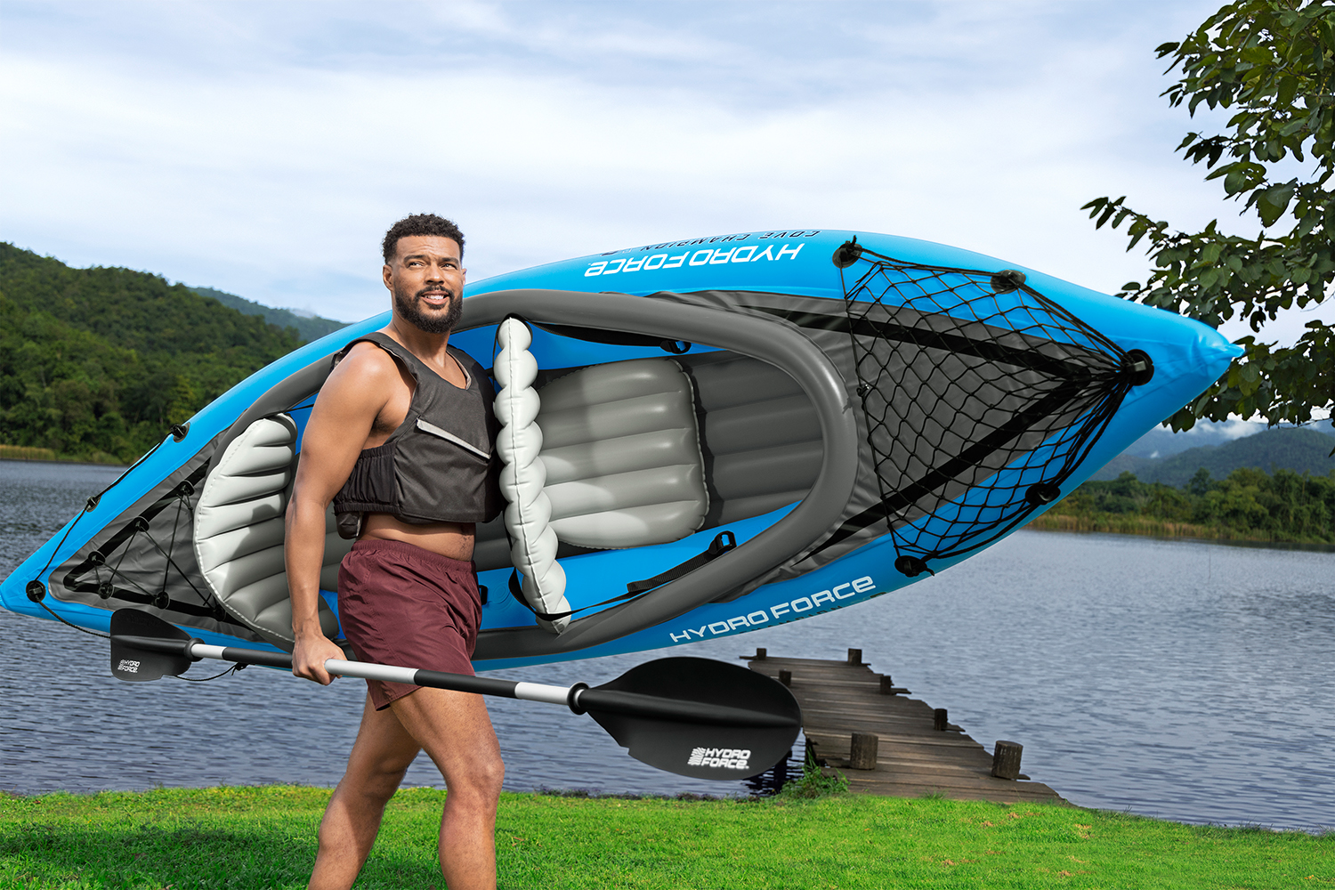 Hydro-Force™ Kajak Set Cove Champion™ X2 331 x 88 x 45 cm