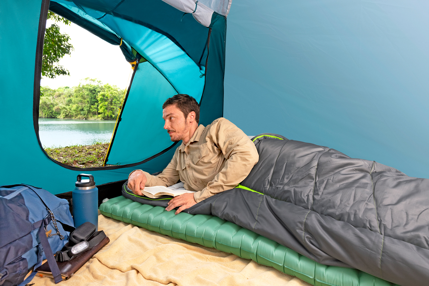 aufblasbare Single-Isomatte AdventuRest™ 188 x 58,5 x 7,5 cm