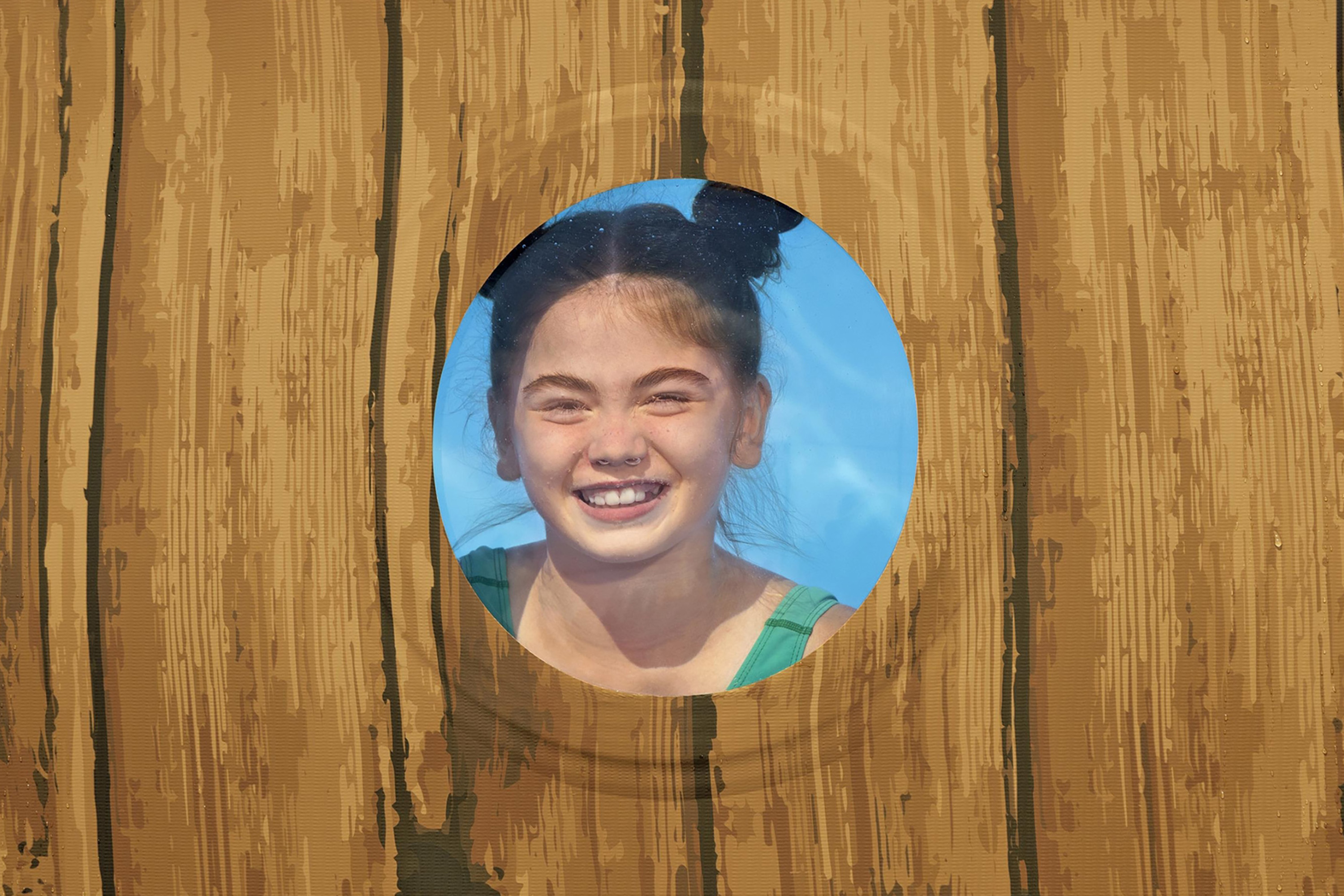 Power Steel™ Swim Vista Series™ Solo Pool ohne Zubehör Ø 549 x 122 cm, Holz-Optik (Pinie), rund