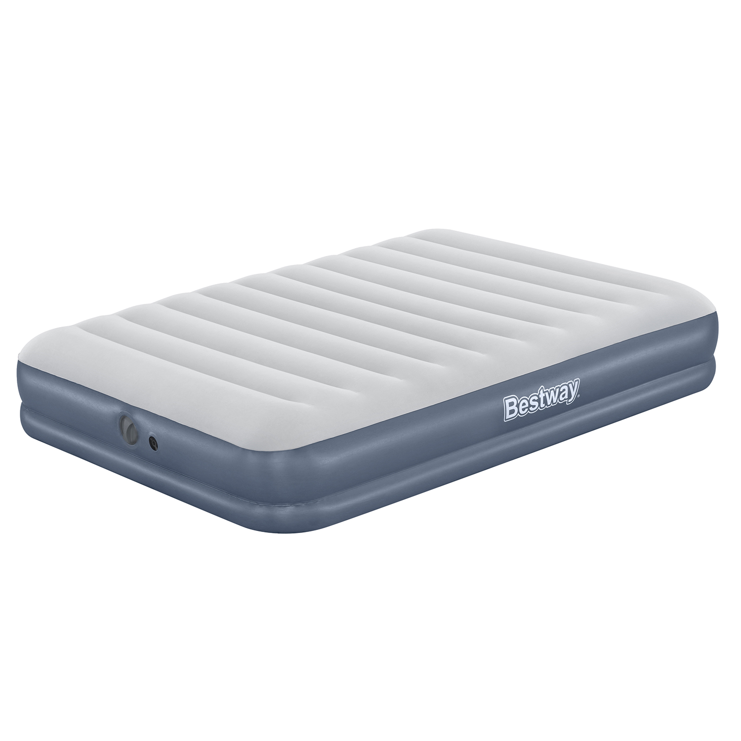 TriTech™ Doppelluftbett mit mobiler, akkubetriebener Elektropumpe 203 x 152 x 36 cm TriTech™ Doppelluftbett mit mobiler, akkubetriebener Elektropumpe 203 x 152 x 36 cm