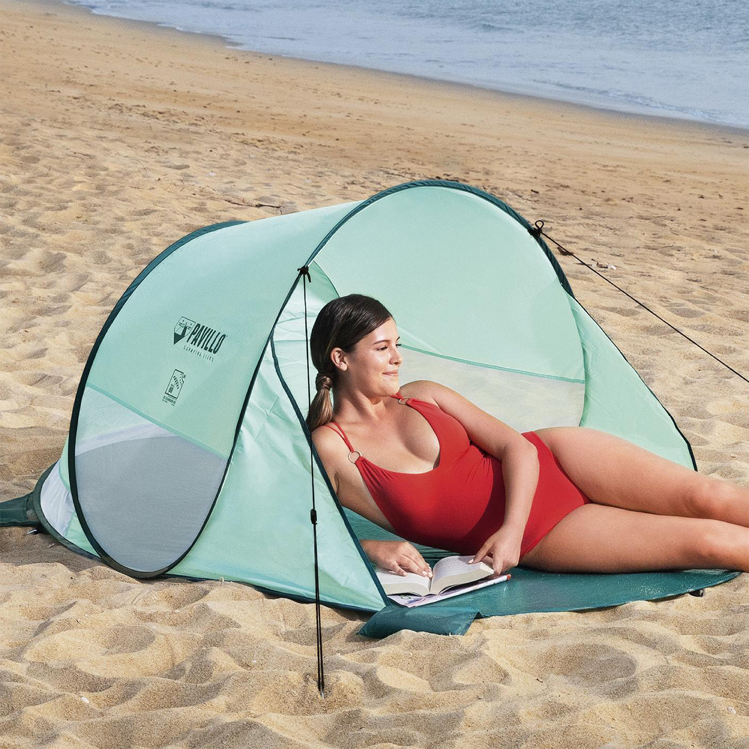 Pavillo™ Pop-Up Strandmuschel Beach Quick 2 200 x 120 x 90 cm 