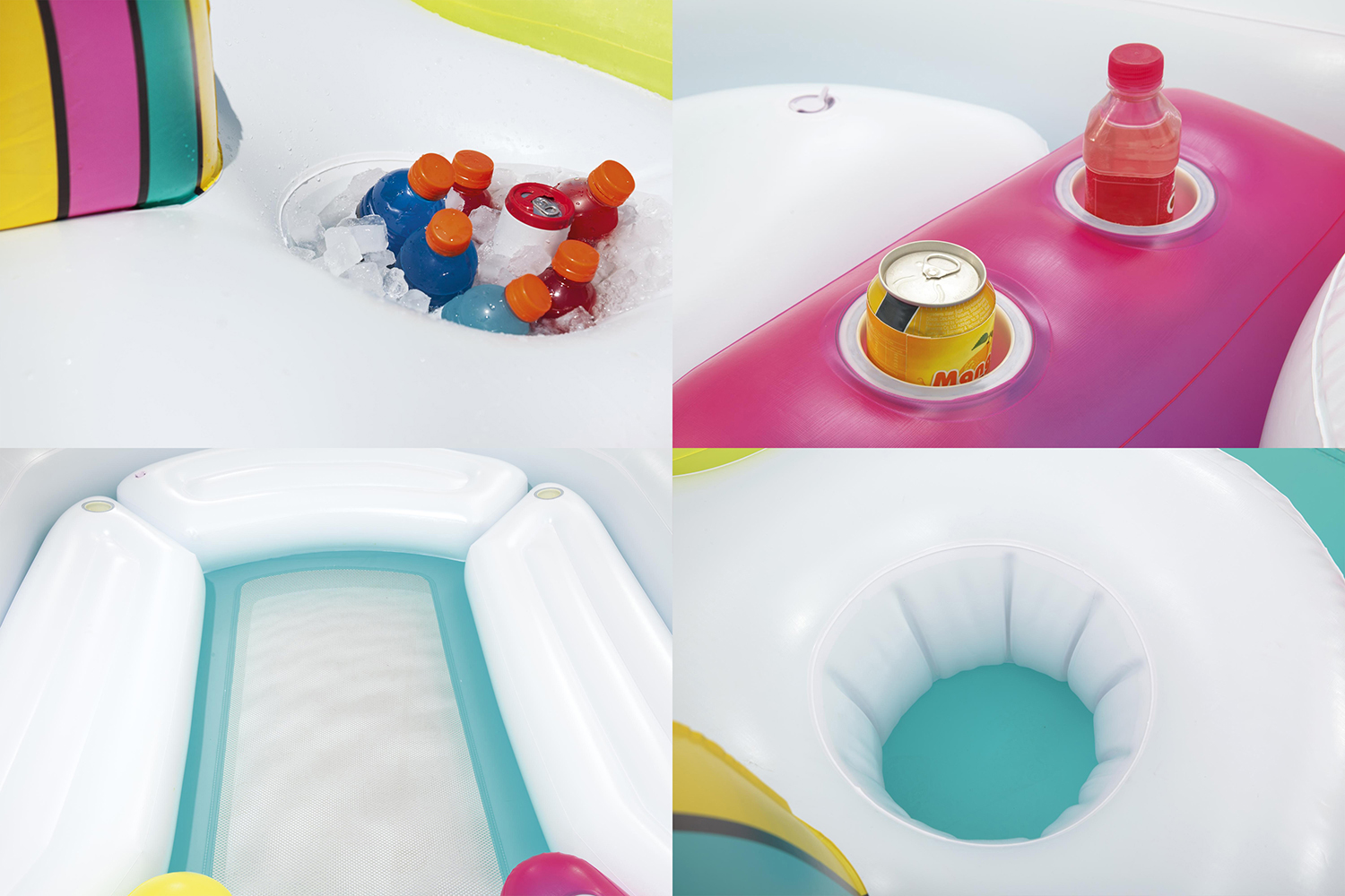 6 Personen Badeinsel Einhorn 590 x 404 cm