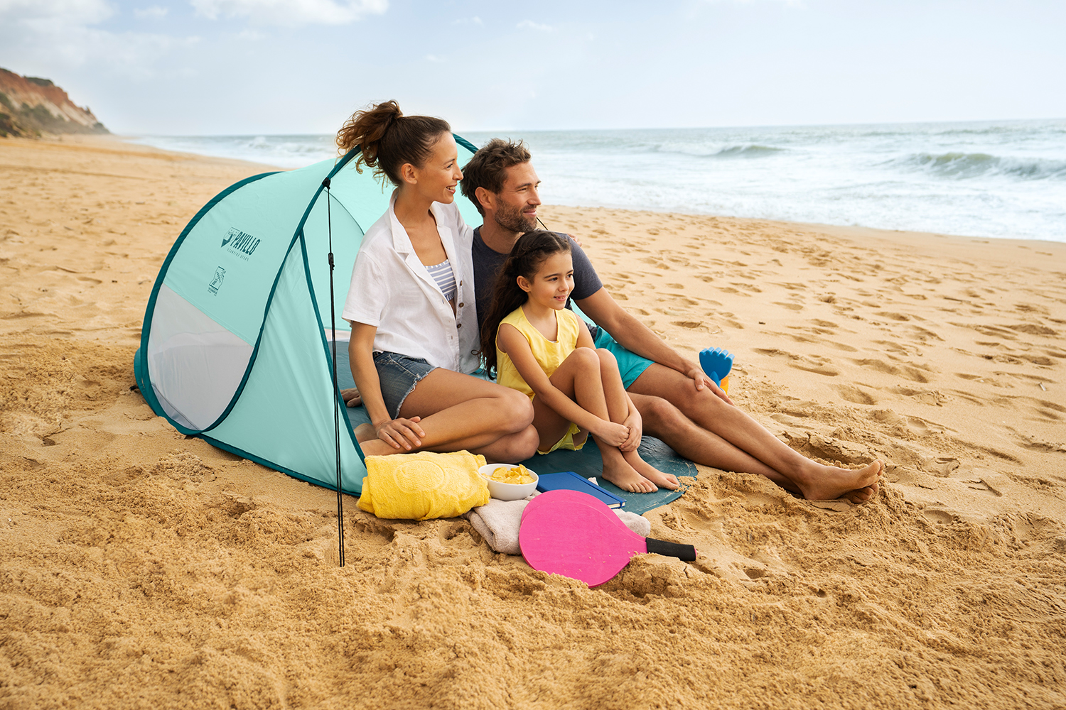 Pavillo™ Pop-Up Strandmuschel Beach Quick 2 200 x 120 x 90 cm 