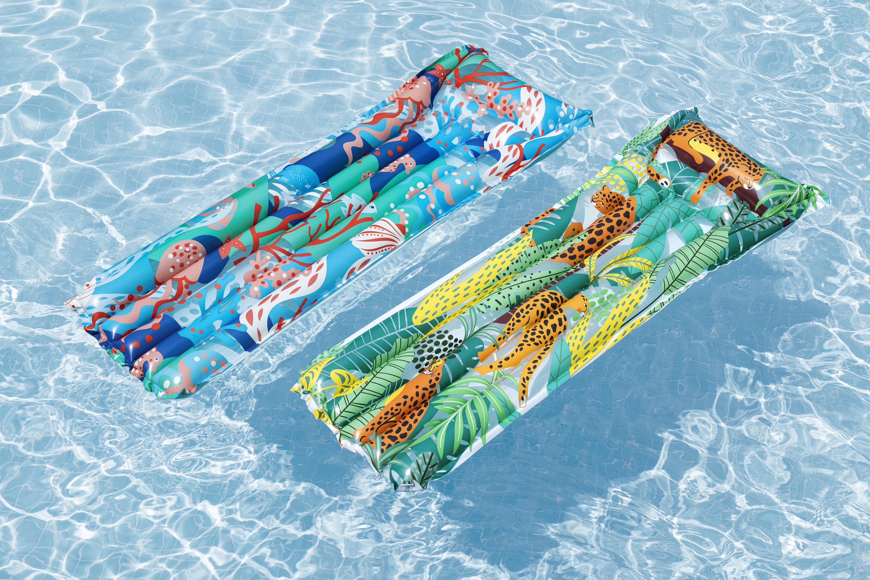 Luftmatratze Dschungelriff 170 x 54 x 15 cm, sortiert
